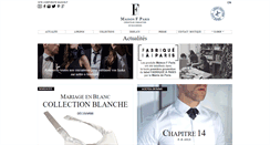 Desktop Screenshot of maisonf.com